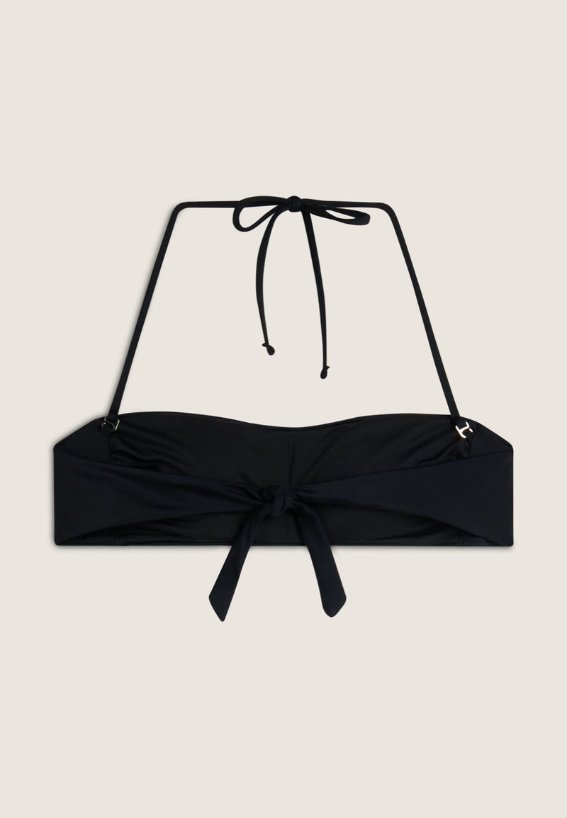 Bandeau-Bikinioberteil mit Freddy Logo - BLACK
