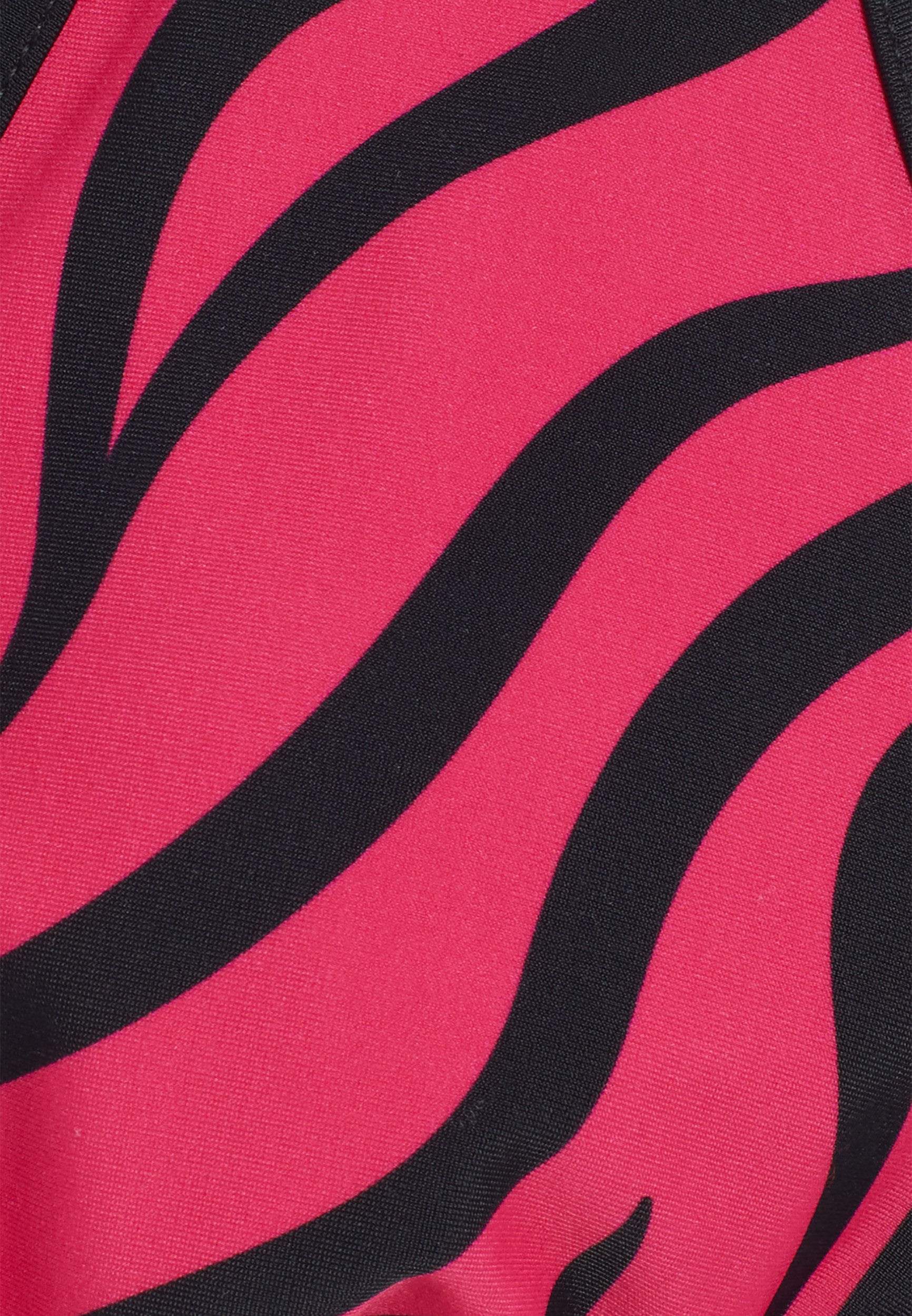 Triangel-Bikinioberteil mit Zebramuster - FUCHSIA