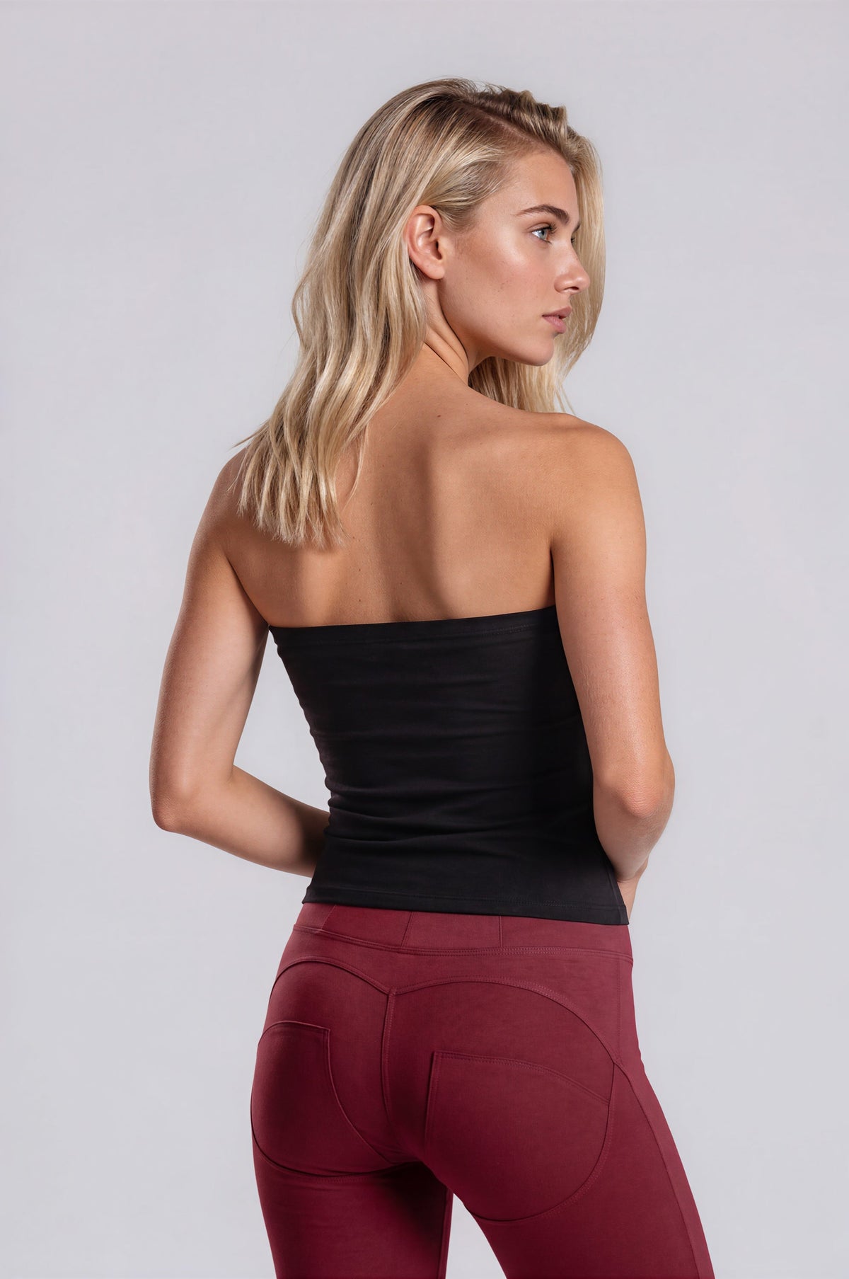 WR.UP Push-Up High Waist Skinny Pants - Cabernet Red