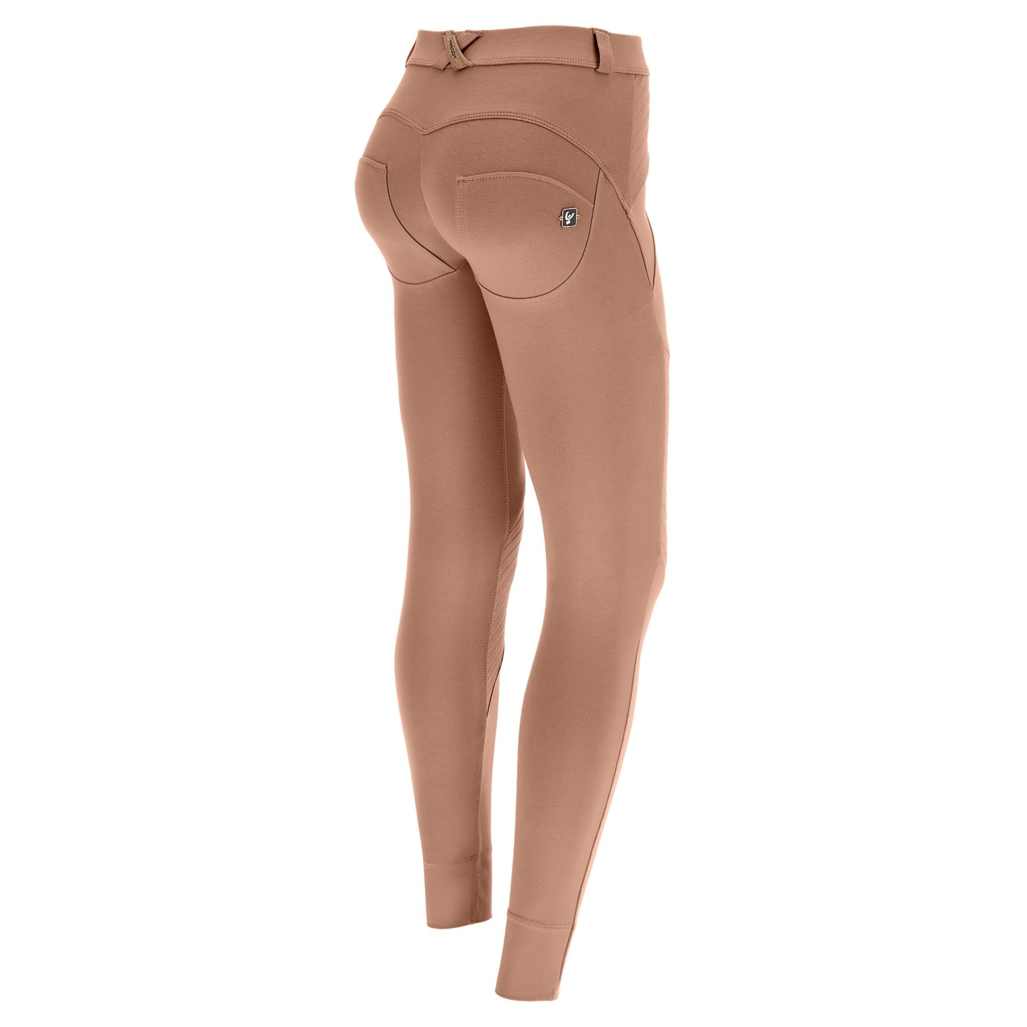 Freddy WR.UP® Push-Up Pants - Regular Waist Super Skinny - Biker-Style - P80 - Dark Beige