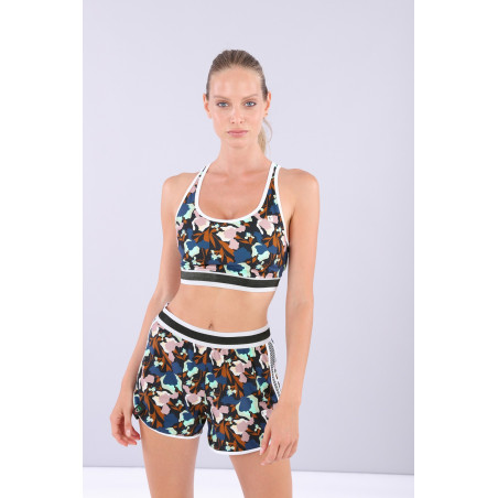Floral Yoga Top - Made in Italy - BMP - Blommig