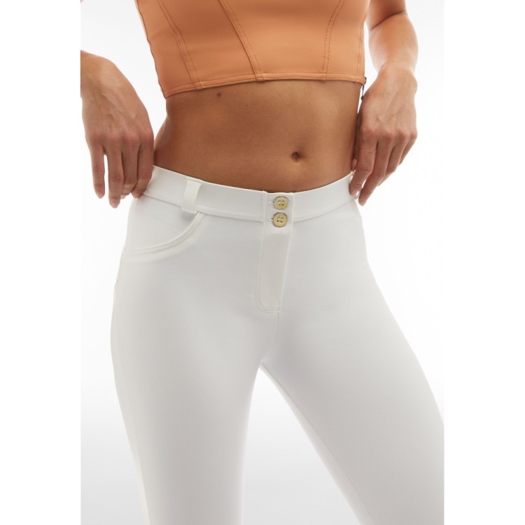 Freddy WR.UP® Vegan Leather Pants - Regular High Waist Super Skinny - W - White