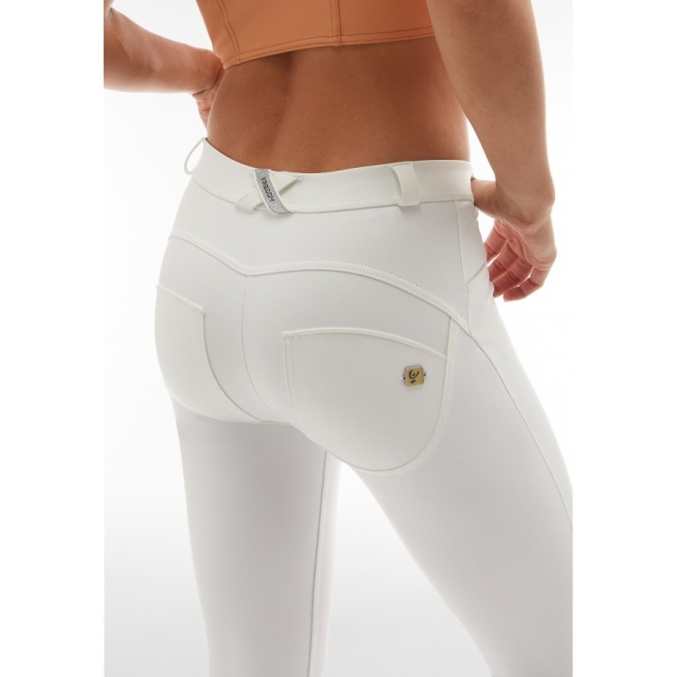 Freddy WR.UP® Vegan Leather Pants - Regular High Waist Super Skinny - W - White
