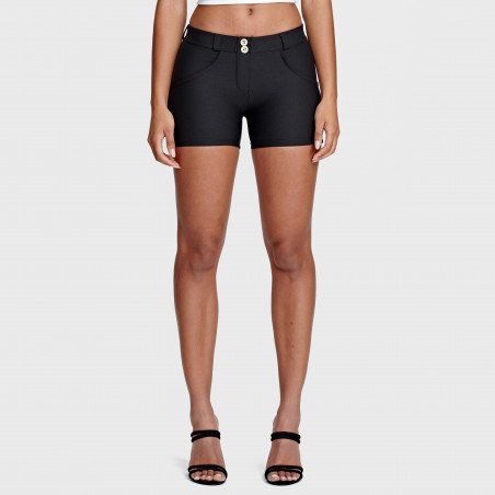 WR.UP® Shorts - Regular Waist Skinny - Made in Italy - N0 - Svart