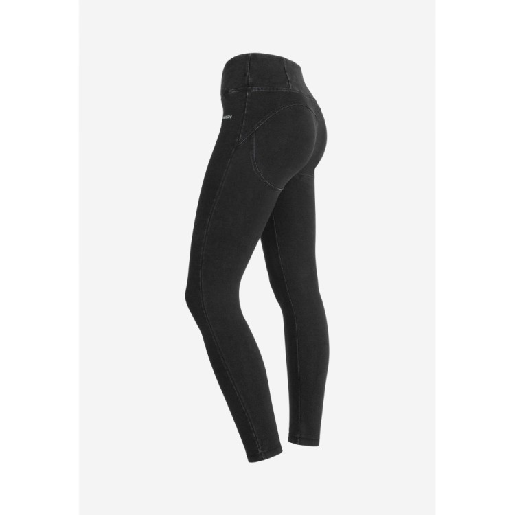 Freddy WR.UP® Yoga Jeans - 7/8 High Waist Super Skinny - J7N - Black – Black Seams
