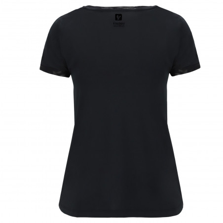 T-Shirt With Round Neck And Freddy Logo - N - Svart