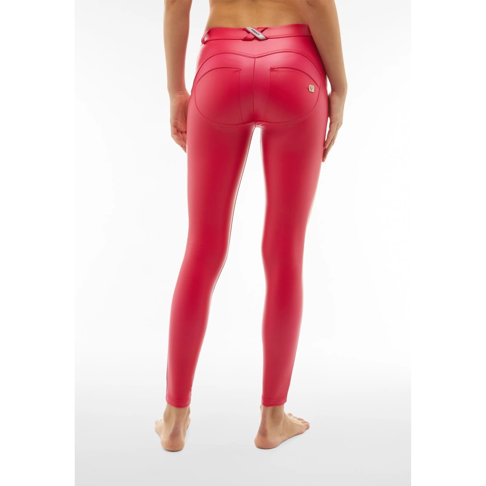 Freddy WR.UP® Vegan Leather Pants - Regular High Waist Super Skinny - F99 - Pink