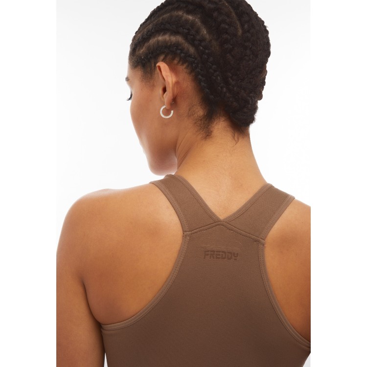 Freddy Seamless Sport Top - M105 -  Brown