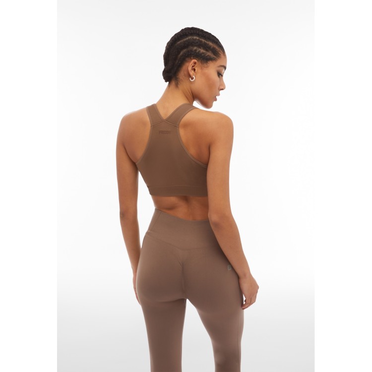 Freddy Seamless Sport Top - M105 -  Brown