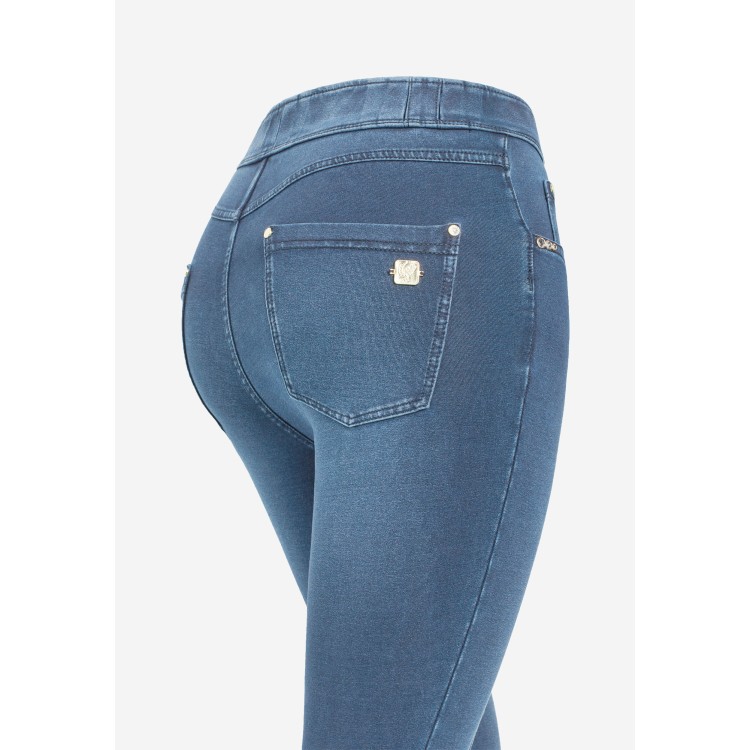 Freddy N.O.W.® Jeans - 7/8 High Waist Super Skinny - J108B - Medium Blue - Seams: on tone