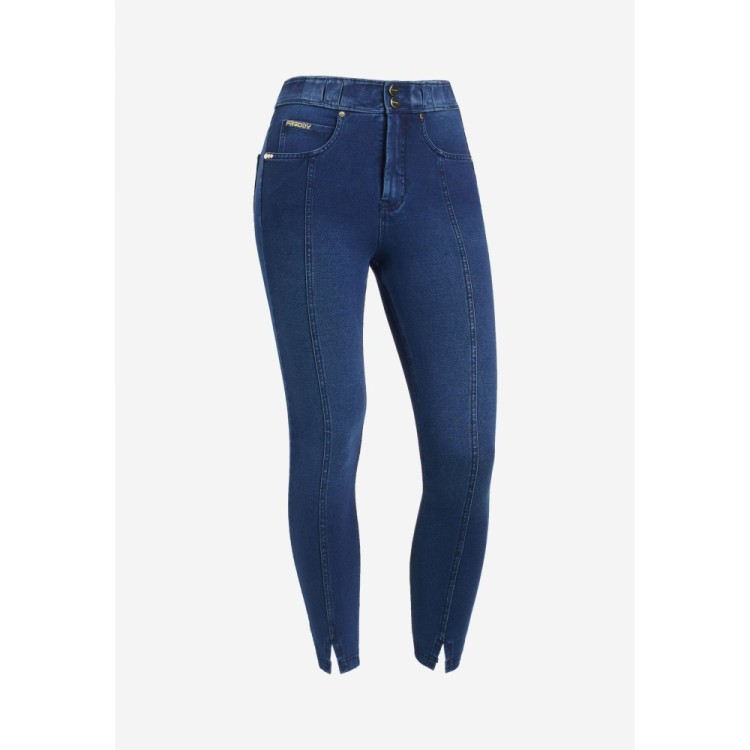 Freddy N.O.W.® Jeans - 7/8 High Waist Super Skinny - J0B - Indigo Blue - Blue Seams