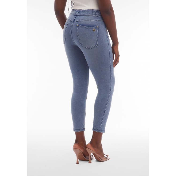Freddy N.O.W.® Jeans - 7/8 High Waist Super Skinny - J108B - Medium Blue - Seams: on tone