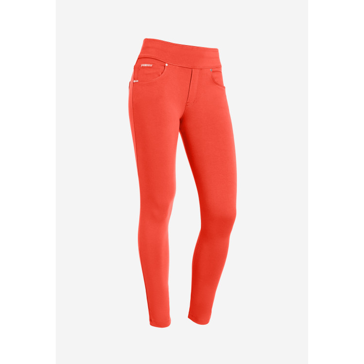 Freddy N.O.W.® Yoga Pants - Mid Waist Skinny - R126 - Red