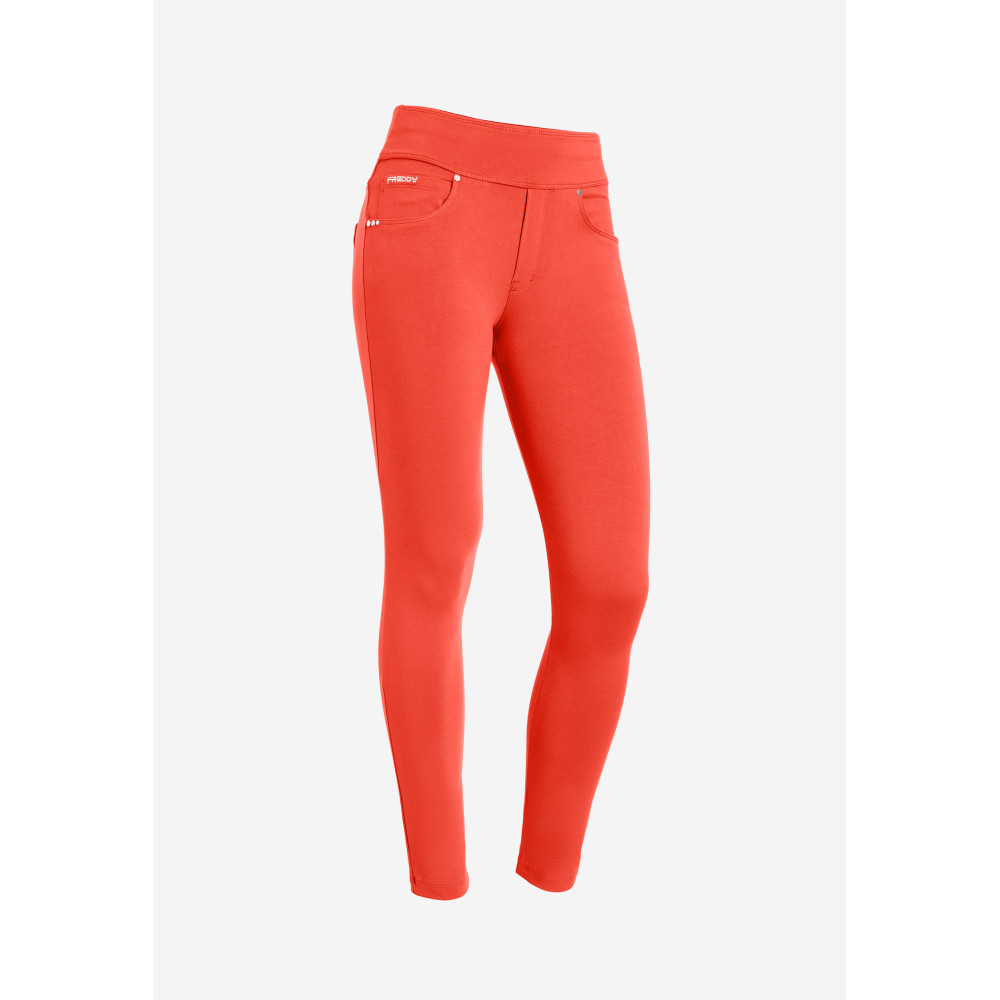 Freddy N.O.W.® Yoga Pants - Mid Waist Skinny - R126 - Red