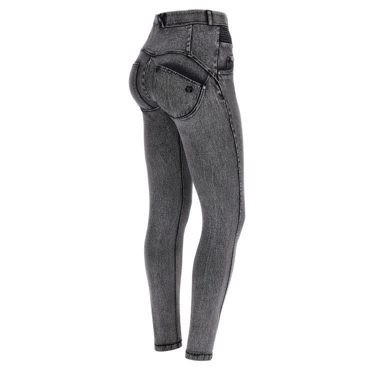 Freddy WR.UP® Snug Push-Up Jeans - Super High Waist Skinny - J131N - Grey - Black Seam