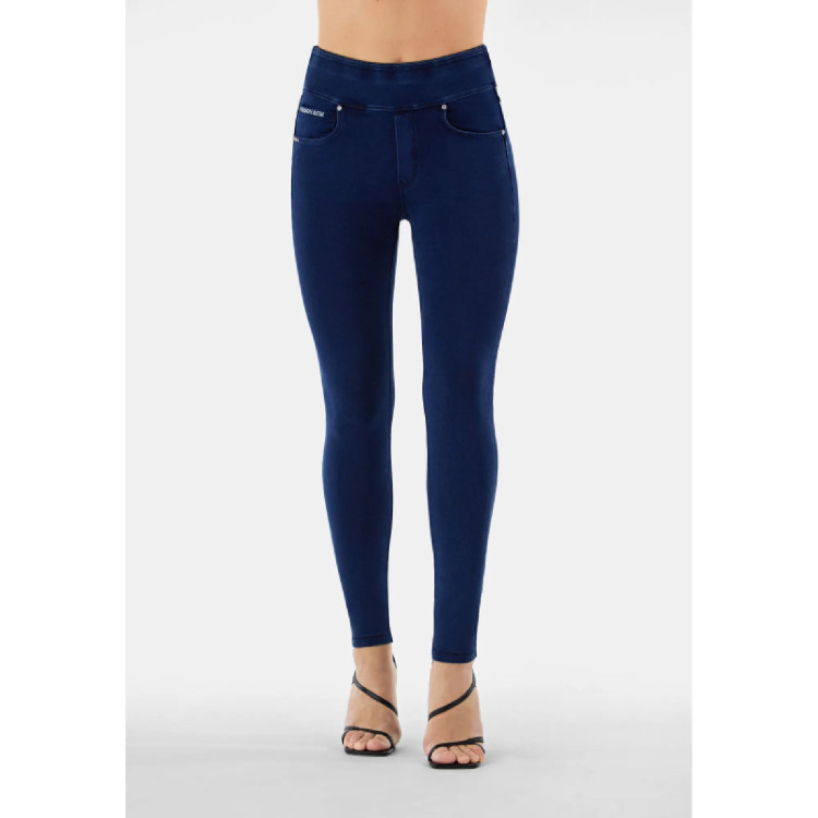 Freddy N.O.W.® Yoga Jeans - Mid Waist Skinny - J0B - Indigo Blue - Blue Seams