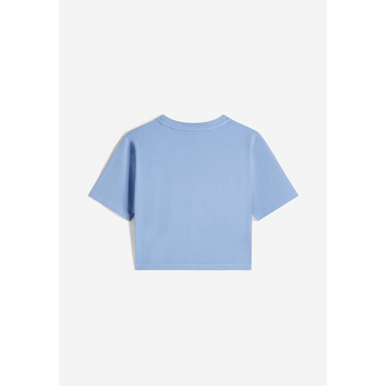 Freddy Slim-Fit Crop Top - Garment-Dyed - Blue