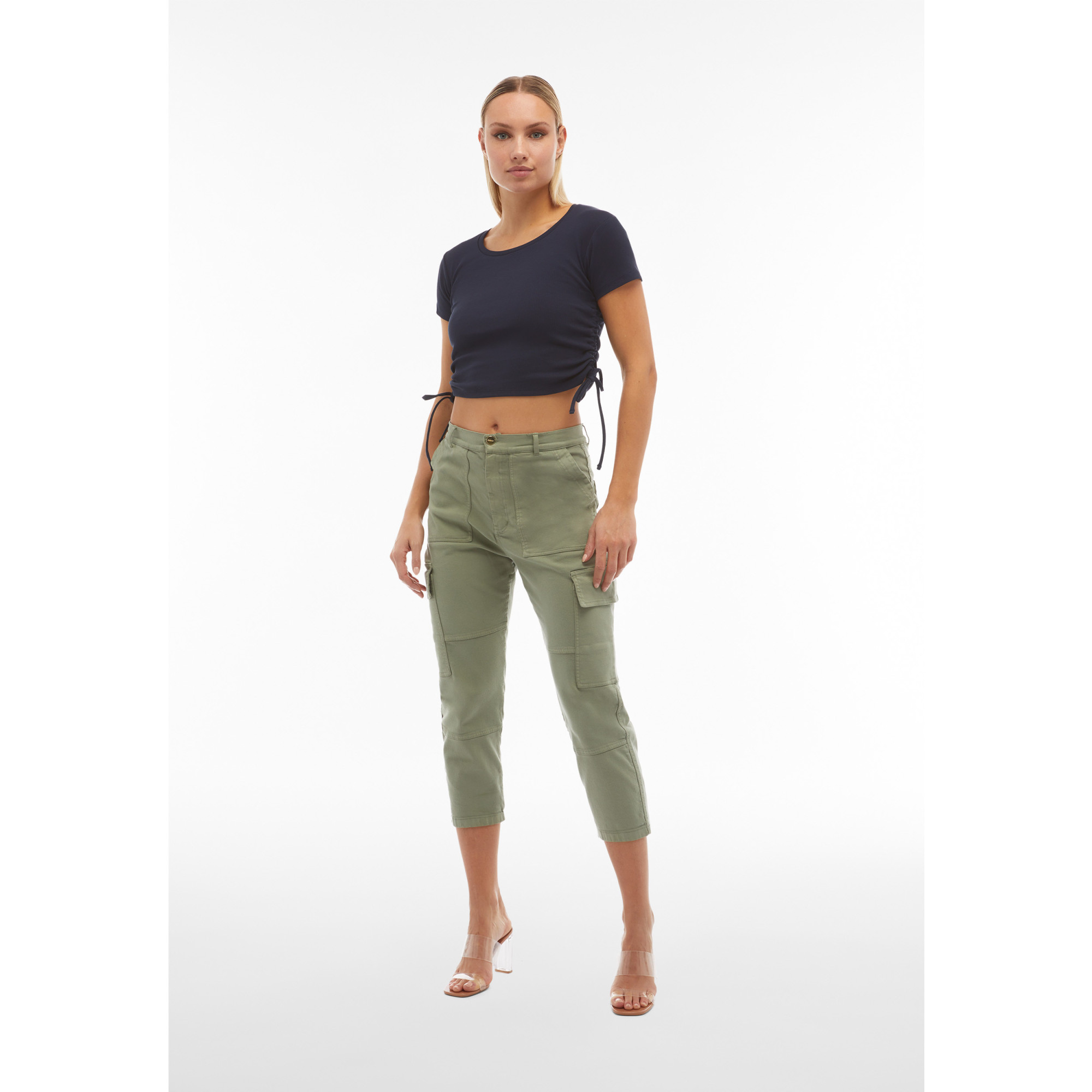 Freddy Fit Jeans - Super High Waist - Cargo - Green