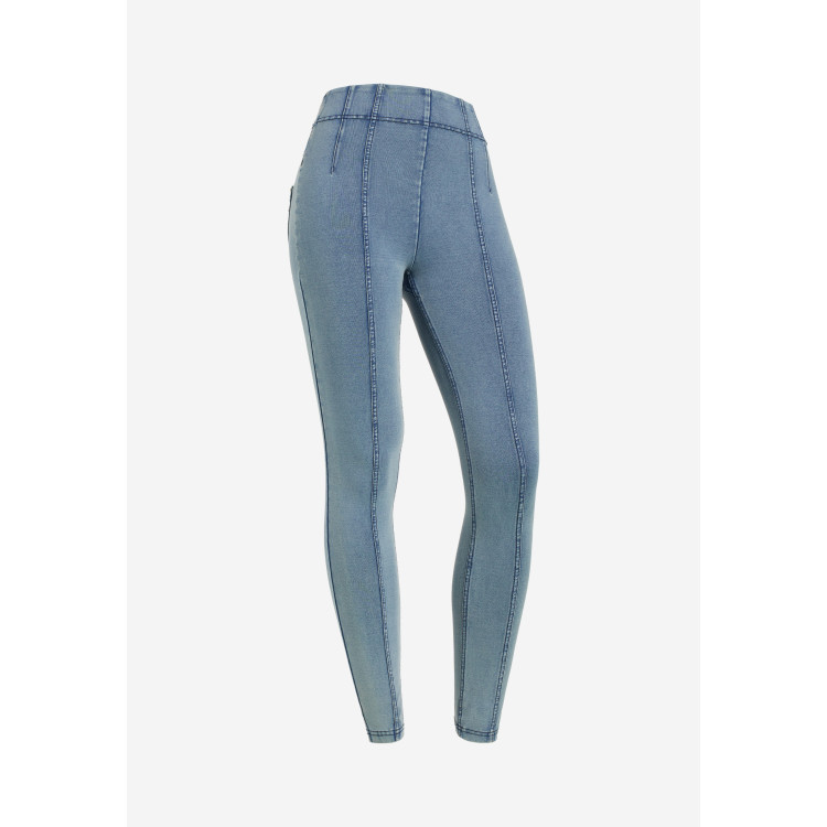 Freddy N.O.W.® Yoga Denim - Super High Waist Skinny - J116B - Light Denim - Blue Seams