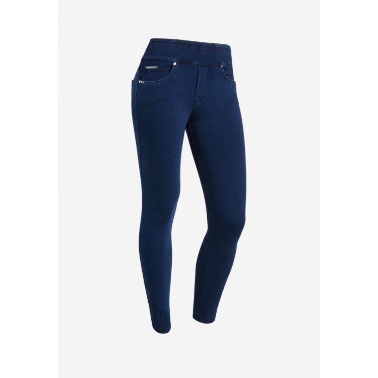Freddy N.O.W.® Yoga Jeans - Mid Waist Skinny - J0B - Indigo Blue - Blue Seams