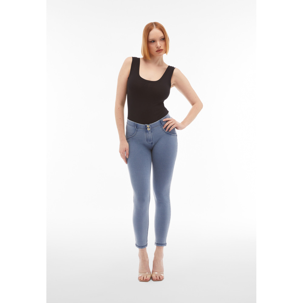 Freddy WR.UP® Eco Denim - Regular Waist Skinny - J107B - Denim Light Blue - Blue Seam