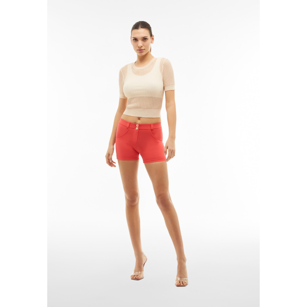 Freddy WR.UP® Push-Up Shorts - Regular Waist Skinny - Red - R126