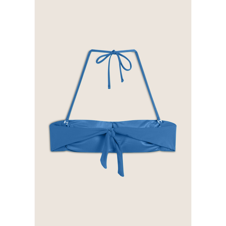 Freddy Bandeau-Bikinioberteil mit Freddy Logo - BLUE