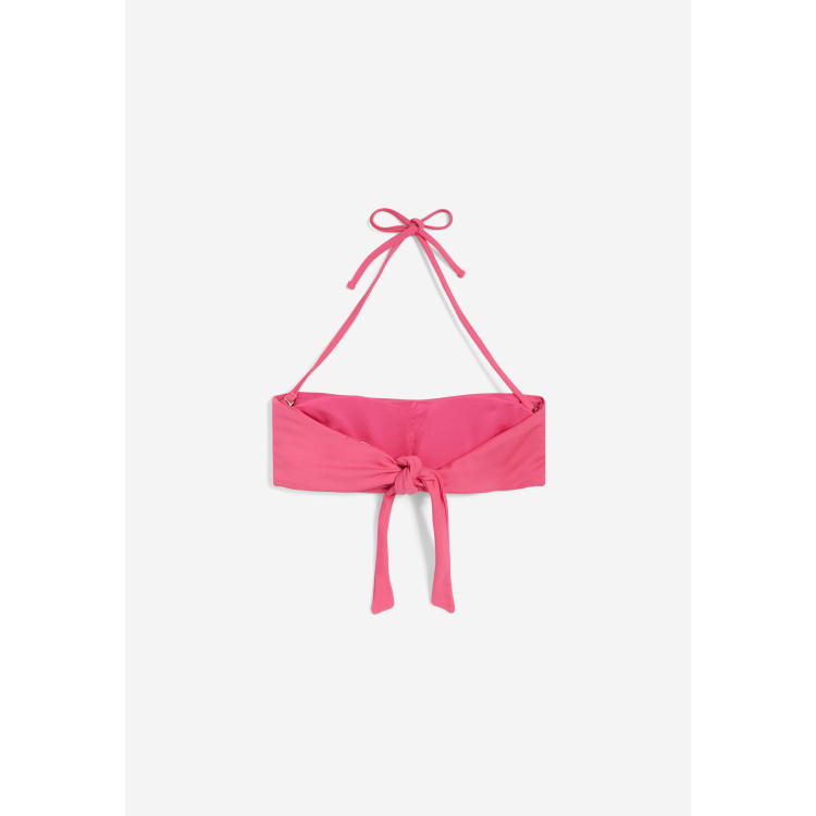 Freddy Bandeau-Bikinioberteil mit Freddy Logo - FUCHSIA