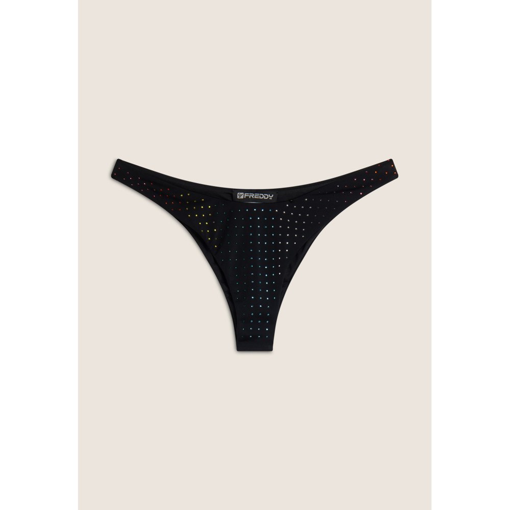 Freddy Bikinihose mit Strassverzierung - BLACK