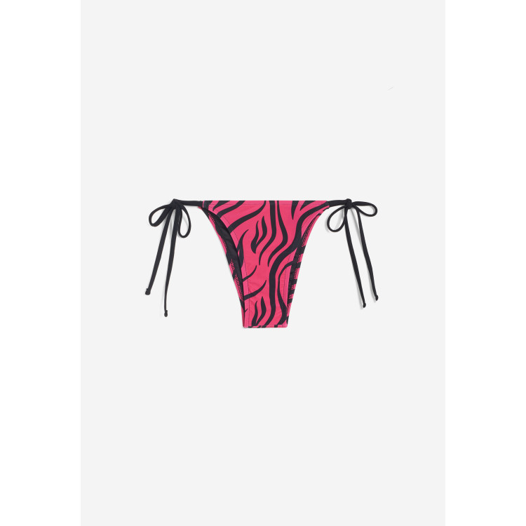 Freddy String-Bikinihose mit Zebramuster - FUCHSIA