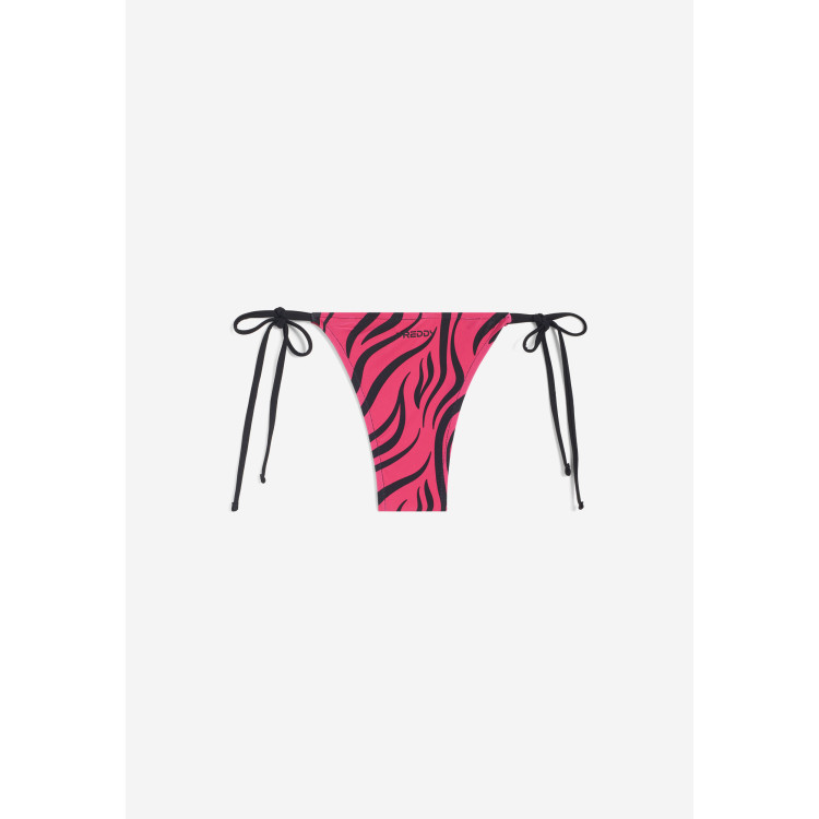 Freddy String-Bikinihose mit Zebramuster - FUCHSIA