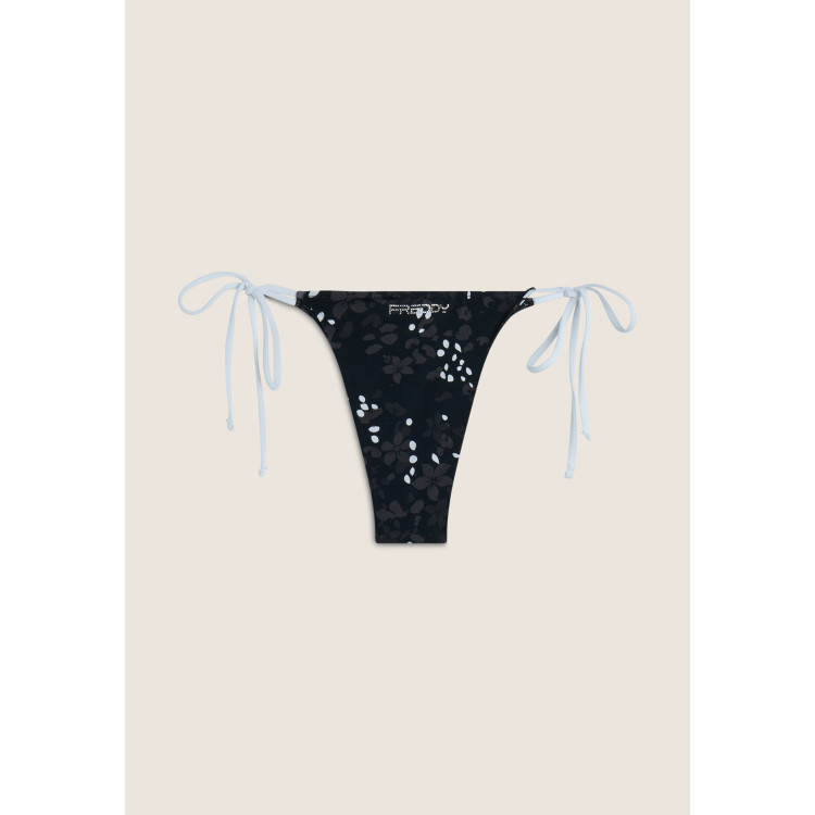 Freddy String-Bikinihose mit Blumenmuster - BLACK