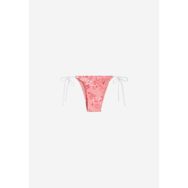 Freddy String-Bikinihose mit Blumenmuster - CORAL