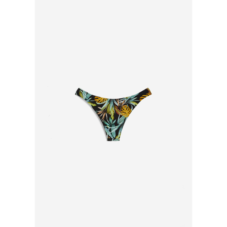 Freddy Bikinihose mit tropischem Print - BLACK