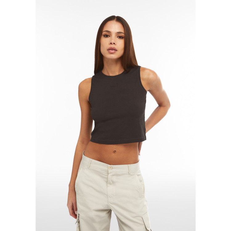 Freddy Crop Top - Cold Dyed - Beige