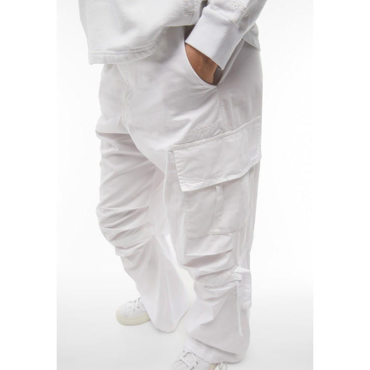 Freddy Cargo Pants - Garment Dyed - White