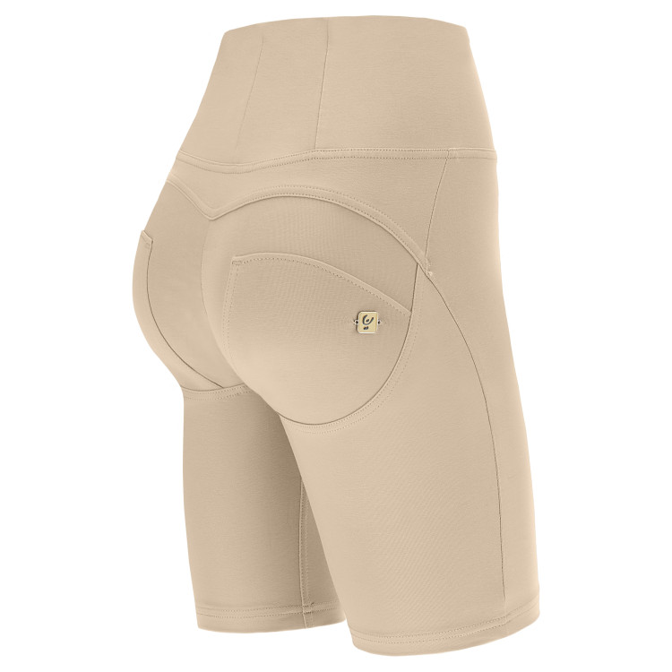 Freddy WR.UP® Push-Up Biker Shorts - High Waist - Beige