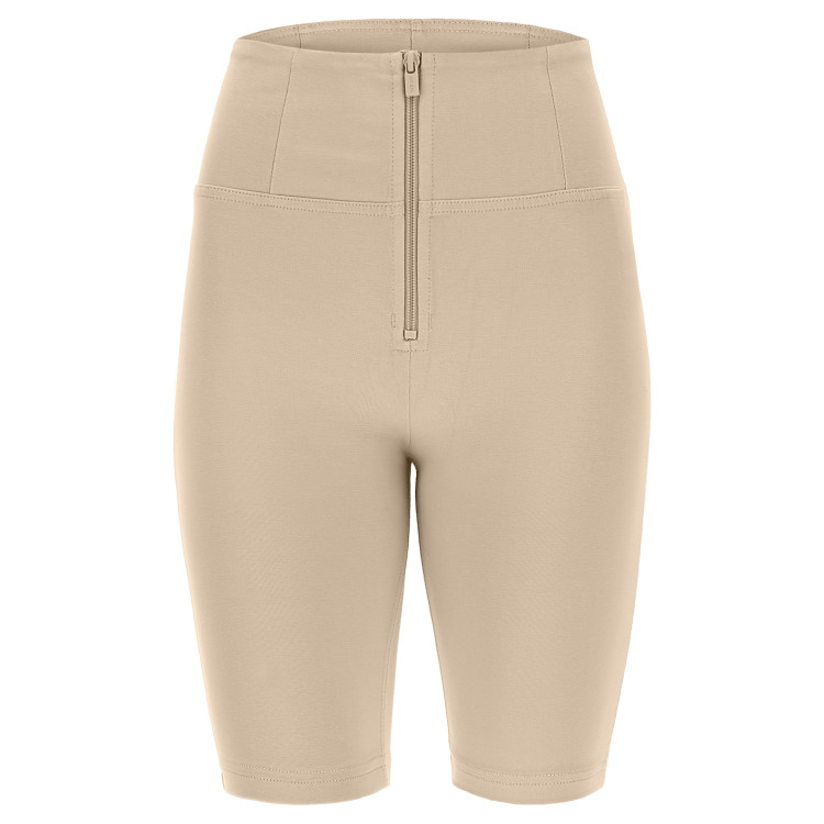 Freddy WR.UP® Push-Up Biker Shorts - High Waist - Beige