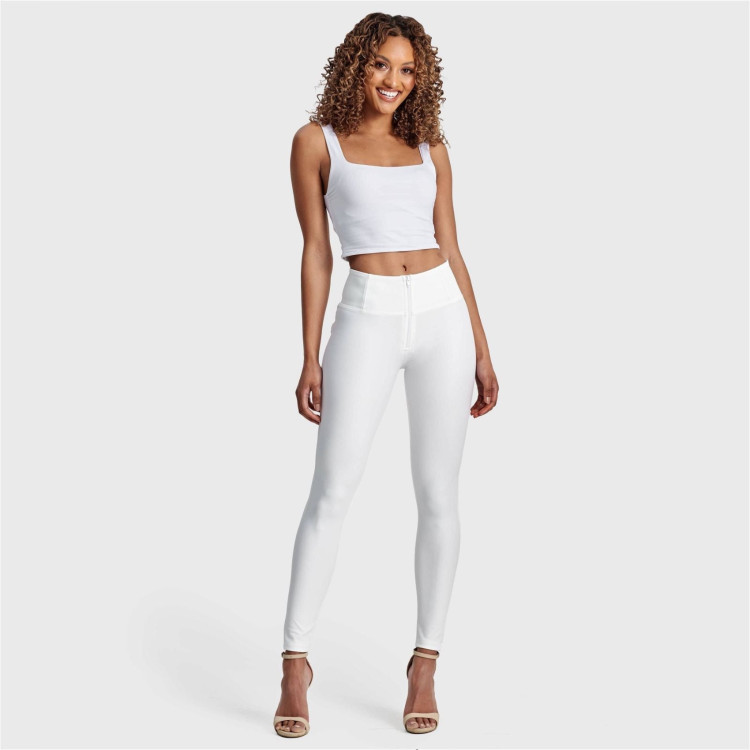 Freddy WR.UP® Eco Vegan Leather - High Waist Super Skinny - W0 - White