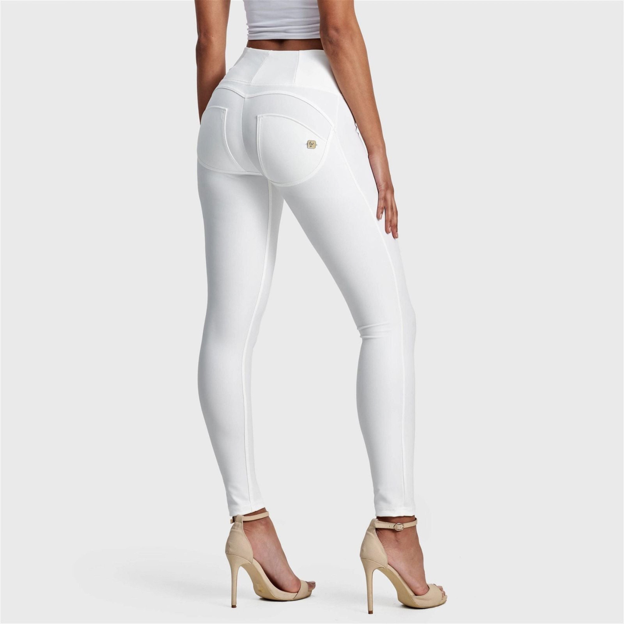 Freddy WR.UP® Eco Vegan Leather - High Waist Super Skinny - W0 - White