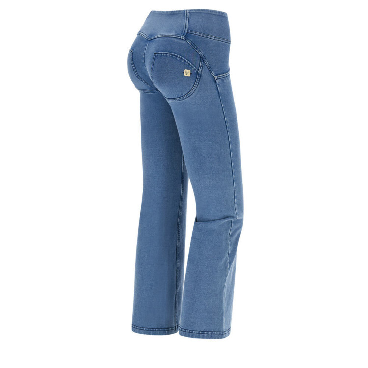 Freddy WR.UP® Eco - Denim Effect - Mid Waist Culottes - J4B - Light Denim - Blue Seam