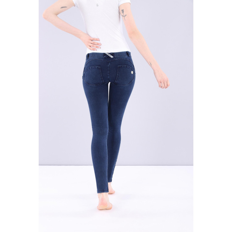 WR.UP® Denim Effect - Low Waist Skinny - J0B - Dark Denim - Blue Seam