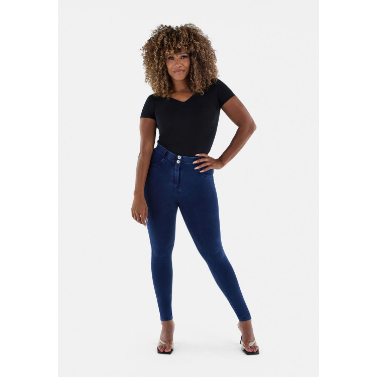 Freddy WR.UP® Curvy Denim - Regular Waist Skinny - J0B - Indigo Denim - Blue Seams