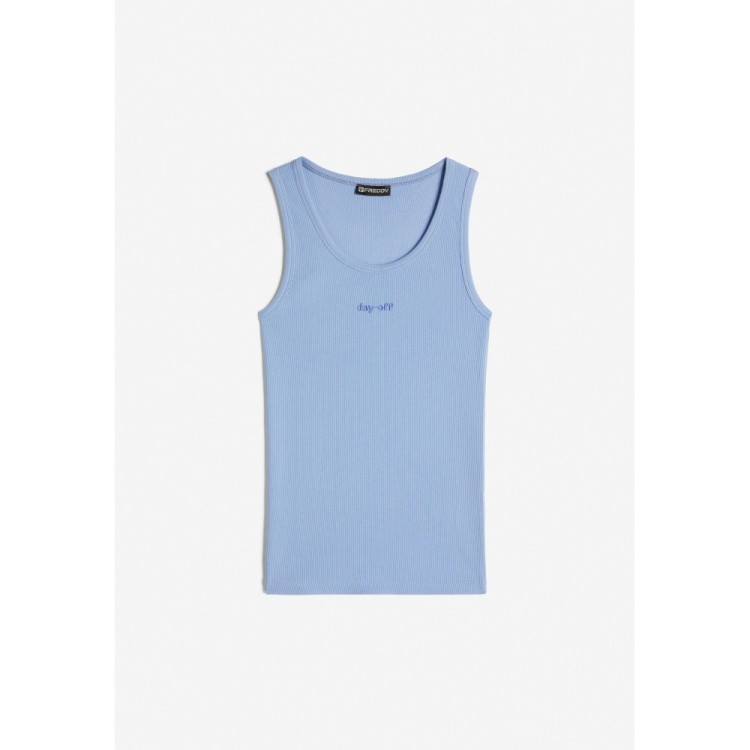 Freddy Day Off Tank Top - Ribbed - B125 - Blue