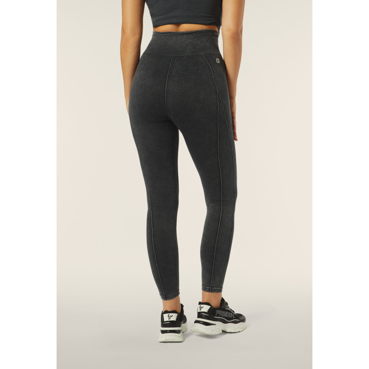 Freddy Seamless Sport Leggings - Black Denim - J7