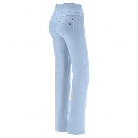 N.O.W® Pants - High Waist - Foldable Waist - Garment Dyed - C54 - Blue Fog