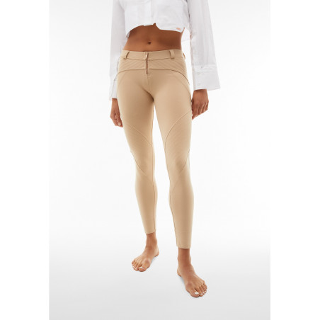 WR.UP® Push-Up Pants - Regular Waist Super Skinny - Biker-Style - M35 - Light Brown