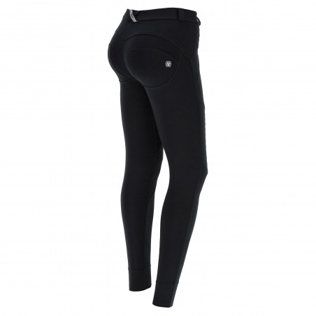 WR.UP® Push-Up Pants - Regular Waist Super Skinny - Biker-Style - N - Black