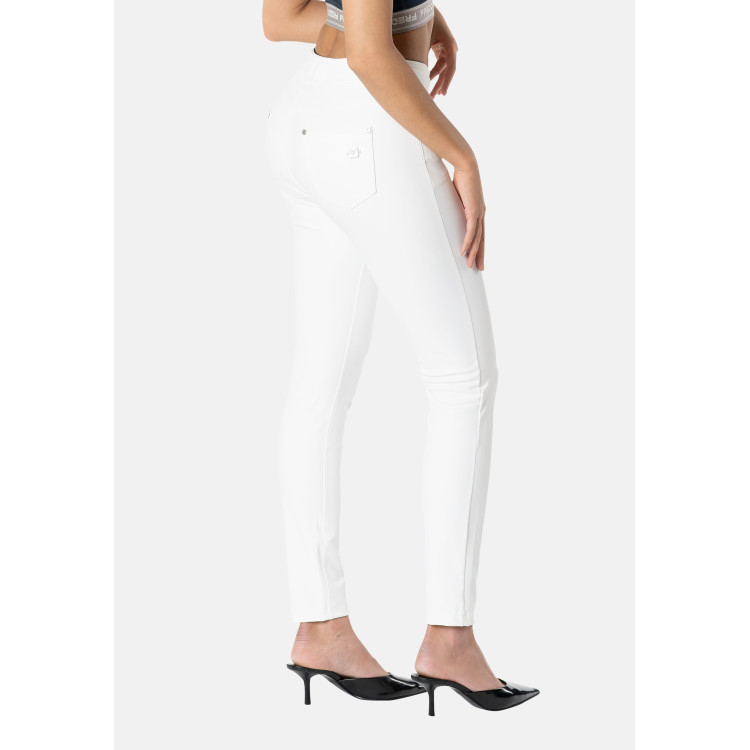 Freddy N.O.W® Ecoleather Pants - Mid Waist Skinny - W - White