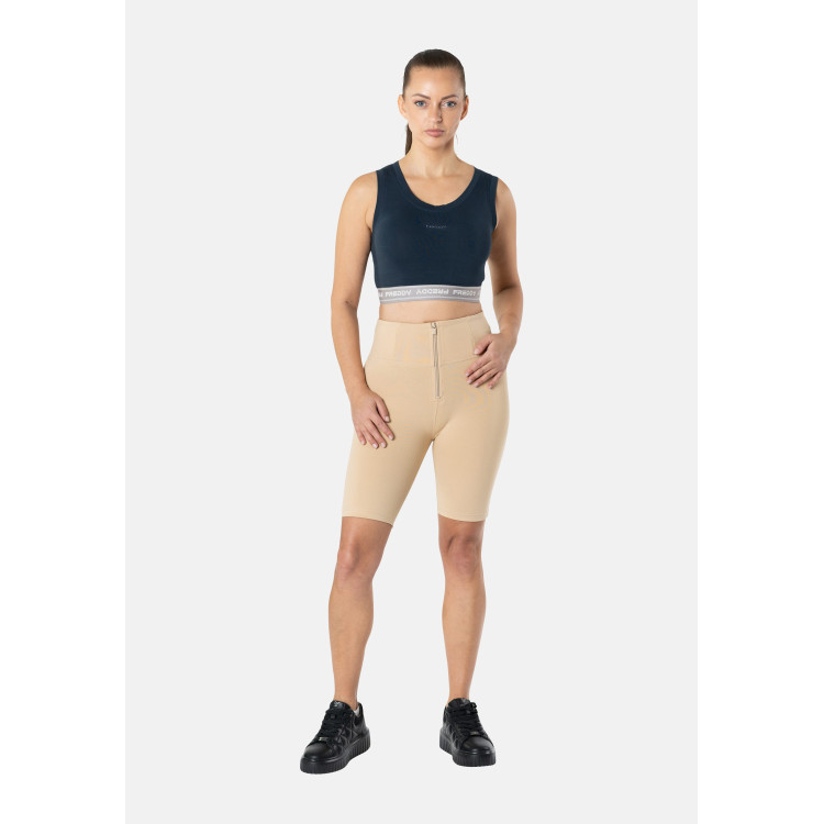 Freddy WR.UP® Push-Up Biker Shorts - High Waist - Beige